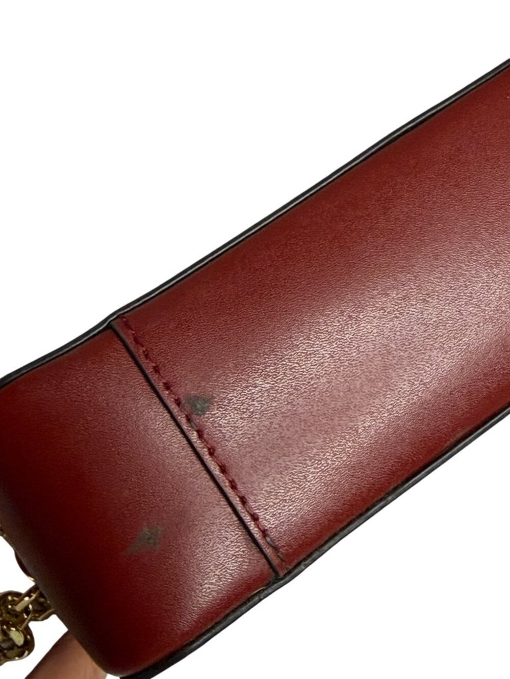 Michael Kors Ginny Crossbody Bag Purse Tassel Logo Faux Leather? Brandy - Picture 11 of 11